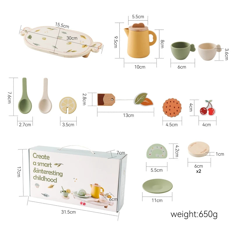 Baby Wooden Afternoon Tea Party Set