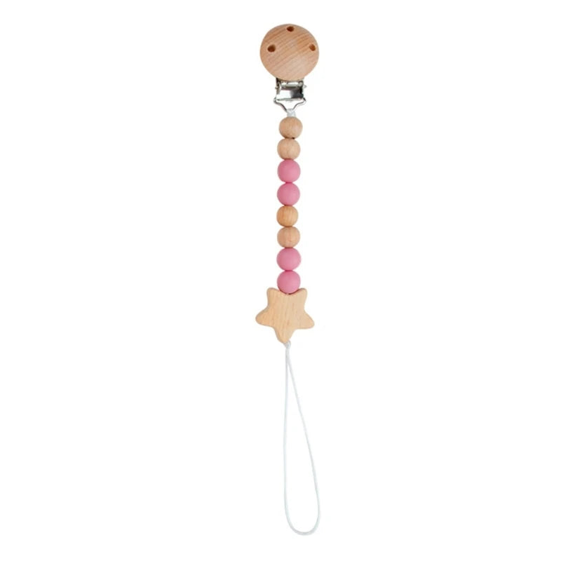Pacifier Clips Chain Silicone Beads BPA Free DIY Dummy Clip Holder Soother Chains Baby Teething Toys Chew Shower Gifts Dropship