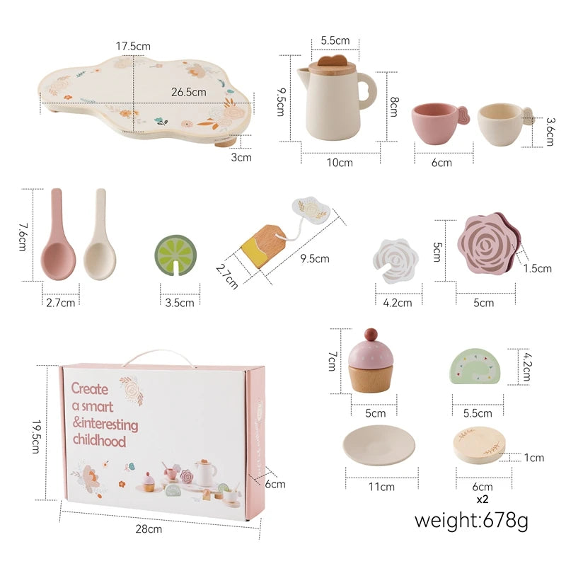 Baby Wooden Afternoon Tea Party Set