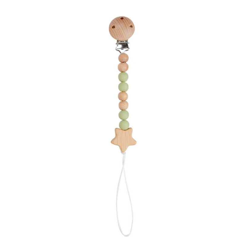 Pacifier Clips Chain Silicone Beads BPA Free DIY Dummy Clip Holder Soother Chains Baby Teething Toys Chew Shower Gifts Dropship