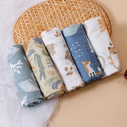 Soft Muslin Swaddle Feeding Burp Cloth