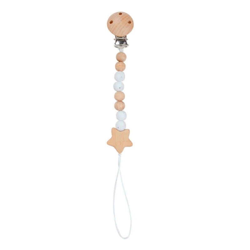 Pacifier Clips Chain Silicone Beads BPA Free DIY Dummy Clip Holder Soother Chains Baby Teething Toys Chew Shower Gifts Dropship