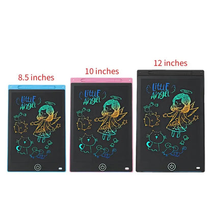 LCD Writing Tablet for Kids , Eye Protection Drawing Board with Lock & Erase - Travel Educational Toy Gift 6.5/8.5/10/12 Inch