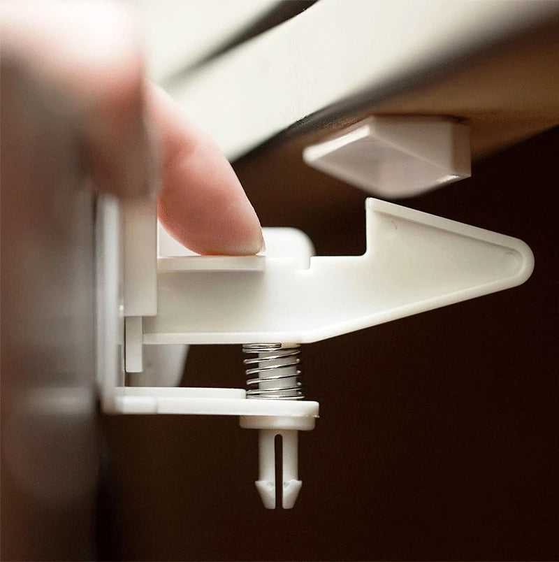 5sets Cabinet Lock Children Protection Baby Safety Security Lock for Kids Drawer Door Child Toddler Invisible Closet Locker