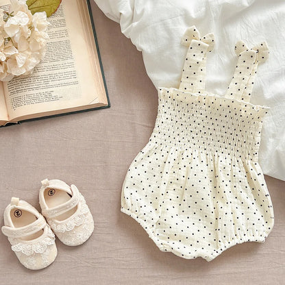 Baby Cotton Sleeveless Rompers Clothes Newborn Girls Clothes Toddlers Flower bow Kids One-pieces Bodysuits Summer Outfit Kids