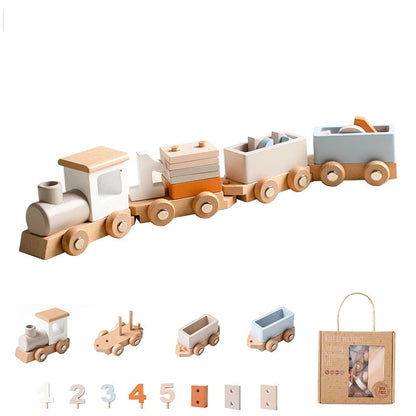 Wooden Train Birthday Toy