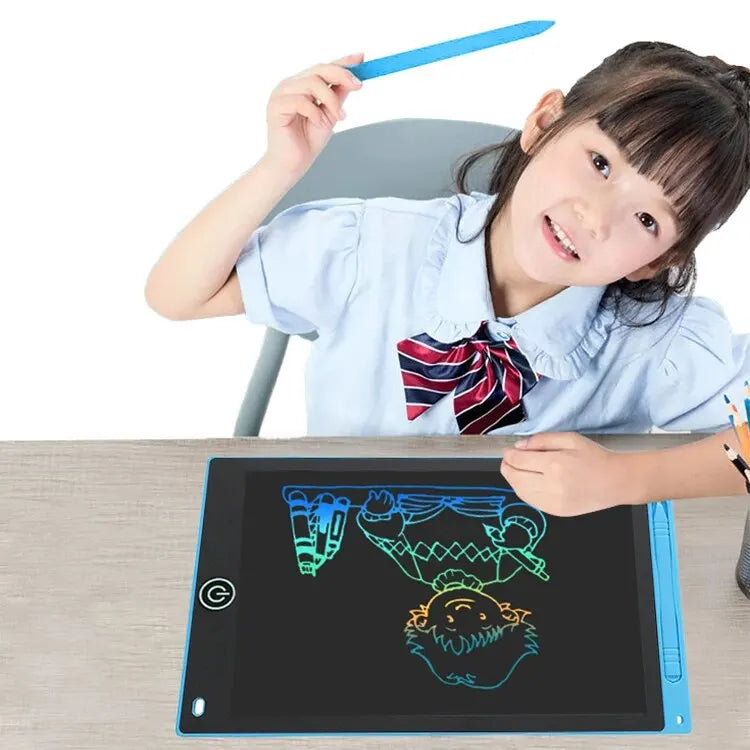 LCD Writing Tablet for Kids , Eye Protection Drawing Board with Lock & Erase - Travel Educational Toy Gift 6.5/8.5/10/12 Inch