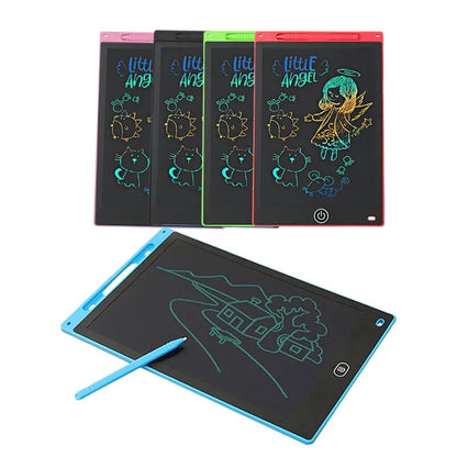 LCD Writing Tablet for Kids , Eye Protection Drawing Board with Lock & Erase - Travel Educational Toy Gift 6.5/8.5/10/12 Inch