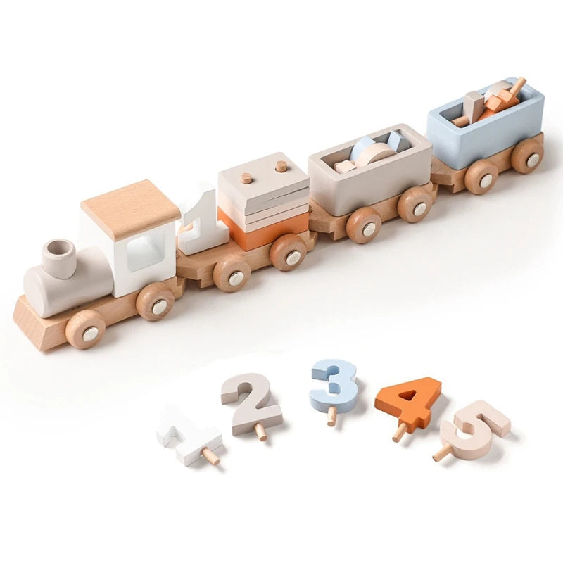 Wooden Train Birthday Toy