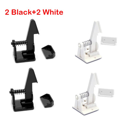 5sets Cabinet Lock Children Protection Baby Safety Security Lock for Kids Drawer Door Child Toddler Invisible Closet Locker
