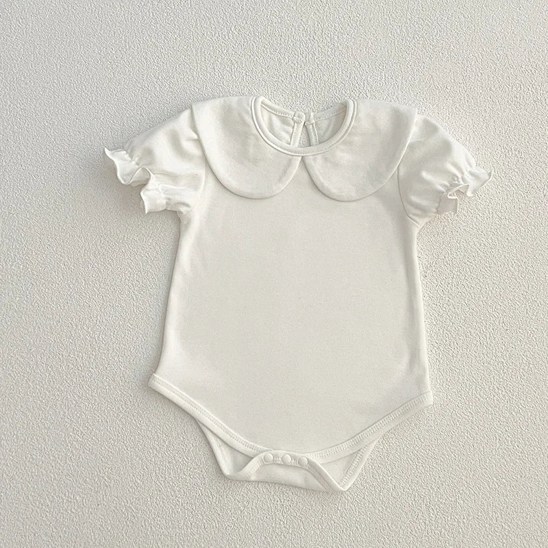 Baby Cotton Sleeveless Rompers Clothes Newborn Girls Clothes Toddlers Flower bow Kids One-pieces Bodysuits Summer Outfit Kids