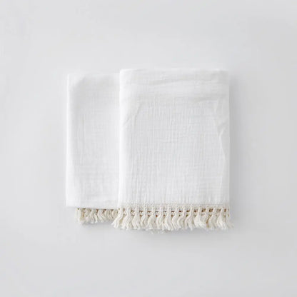 Cotton Muslin Swaddle Blankets for Newborn Baby Tassel Receiving Blanket New Born Swaddle Wrap Infant Sleeping Quilt Bed Cover